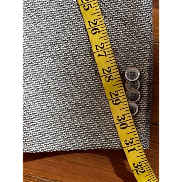Joseph Abboud JOE Men's Two Button Gray Textured Slim Blazer Sport Coat Size 46R - Picture 13 of 16